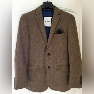 Ben Sherman Tweed Herringbone Slim Fit Blazer Sport Coat XS